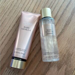 Vanilla body mist and lotion bundle